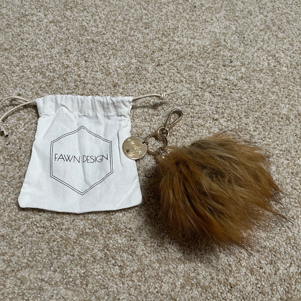 Fawn Design PomPom Keychain